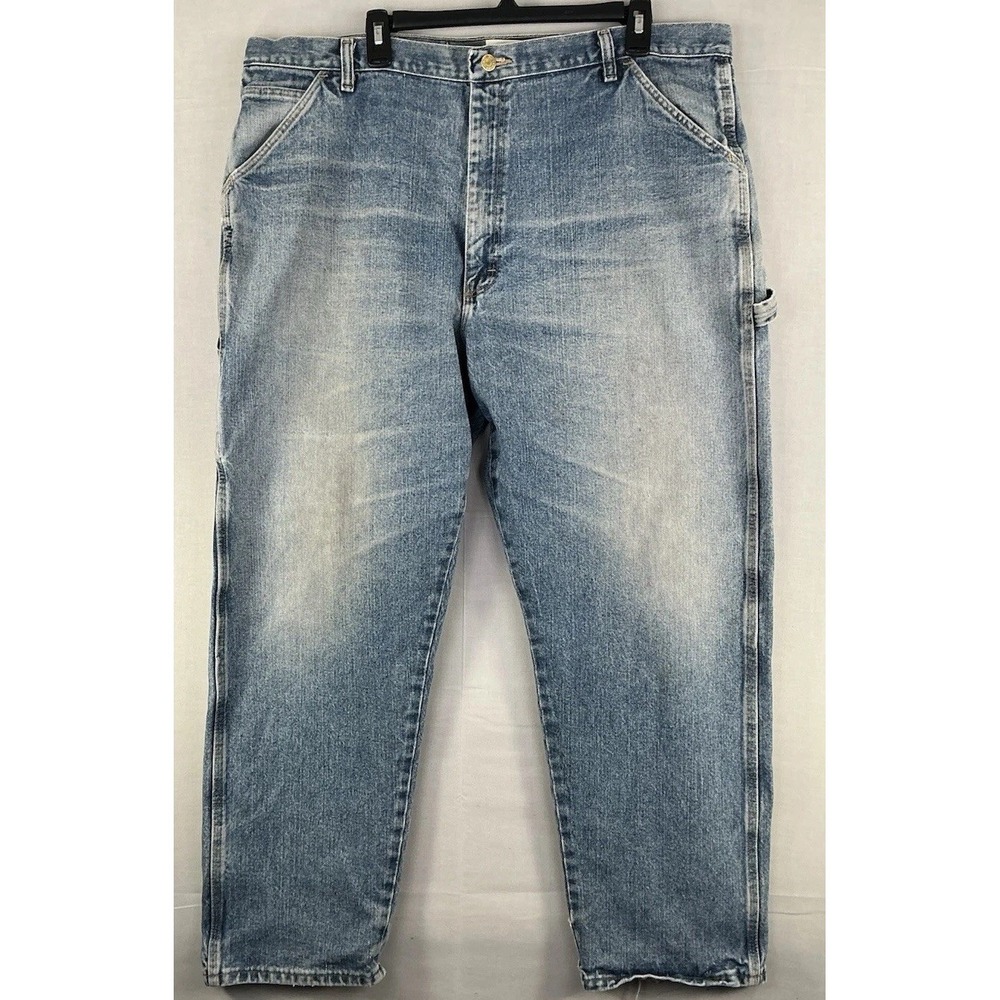 Gander Mountain Carpenter Fit Jeans Men 42x30 Blue Denim Workwear